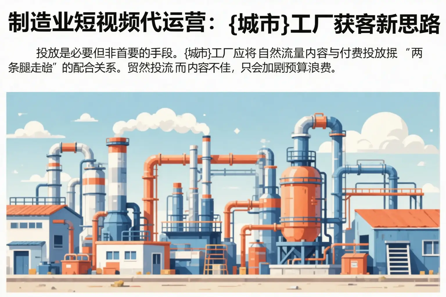 制造业短视频代运营:细河工厂获客新思路